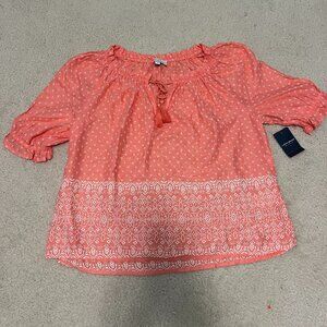 NEW Lucky Brand Pink Blouse (Size S)